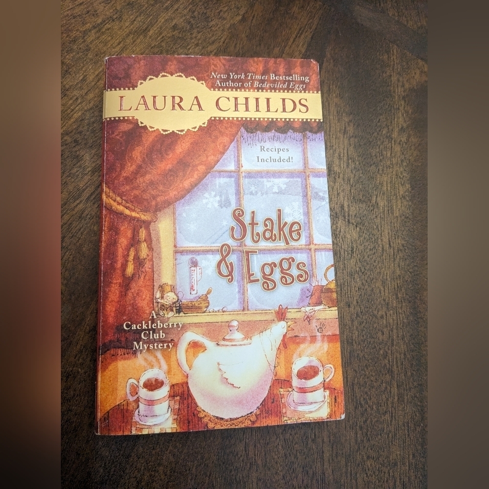 Stake & Eggs by Laura Childs | Paperback Cozy Mystery